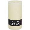 Spaas 6 Candele rustiche Non profumate rustiche 70/130 mm, 60 Ore, Avorio