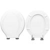HYDRO HOME Tavoletta Wc Compatibile con MONTEBIANCO POZZI GINORI, Copriwater In Legno Rivestito Con 2 mm Di Resina Colore Bianco, Cerniere Fissaggio Dal Basso MADE IN ITALY