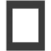 DEHA Design passepartout 30x40 cm per immagini 20,5x29,5 cm (DIN A4), nero