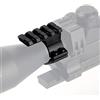 FOCUHUNTER Supporto per barilotto per Binario 25,4 mm Adattatore per Anello per Binario con 20mm Weaver Picatinny Supporto per Binario Staffa Esterna Torcia elettrica Puntamento Staffa