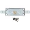 Amig - Serratura in metallo per tende a rullo in metallo | Cilindro: 15 mm | Bordo quadrato | Include 3 chiavi in ottone nichelato | Ideale per garage, magazzini e locali commerciali