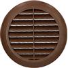 KOTARBAU® Griglia di aerazione 125 mm flangia tonda marrone protezione dagli insetti griglia a lamelle griglia di ventilazione raccordo per tubi