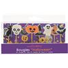 ScrapCooking 5031 - Set di 8 candele per Halloween, decorazione in legno, paraffina per torte, zucca, gatto, fantasma, accessorio per compleanni, feste, bambini, cupcake, pasticceria, torta di design,