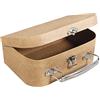 Rayher 67205000 cartapesta valigetta, Piccolo, 18 x 12 x 6.5 cm in cartapesta con robusta maniglia in metallo, per l' uso per bambini