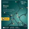 KAEMINGK Luci di Natale Lumineo Basic Twinkle - 720 Led Bianco Caldo - Filo Nero da 54 metri
