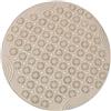 VSUSN Tappetini Antiscivolo per Doccia Rotondo Tappetini in PVC per Vasca Tappetino per Doccia da Bagno Tappetini per il Bagno con Fori di Scarico e Ventose Lavabile in Lavatrice 55x55cm,cachi