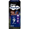 ESSITY ITALY SpA Libero Sleep Tight - Pannolini Notte A Mutandina Misura 9 Peso 22-37kg 10 Pezzi