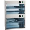 Ristoattrezzature Modello: 109650111462736,Sterilizzatore per coltelli a raggi UV 2 comparti acciaio inox 0.32 kW 51x28x70h cm