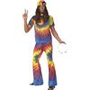 SMIFFYS 1960s Tie Dye Top and Flared Trousers (M)