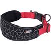 Rukka Pets Collare Rukka® Cube Soft, rosso / nero - Tg. M: circonferenza 30-50 cm x H 2,5 cm