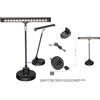 GEWA PL15 LAMPADA REGOLABILE A LED PER PIANOFORTE NERO CON USB BATTERIE CORRENTE