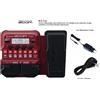 ZOOM B1X FOUR PEDALE MULTI EFFETTI PER BASSO LOOPER PATTERN con ALIMENTATORE