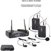 Proel EIKON by PROEL WM300DH DOPPIO RADIOMICROFONO UHF DUAL 2 ARCHETTO e 2 LAVALIER