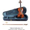 Vhienna VIOLINO MISURA 1/4 PER BAMBINO DA STUDIO KIT CON CUSTODIA + ARCHETTO + PECE