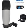 SAMSON C01 MICROFONO A CONDENSATORE CARDIOIDE DA HOME STUDIO CO 1 + CAVO XLR 3mt