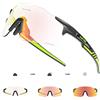 KAPVOE Occhiali Ciclismo Fotocromatici MTB Bici da Corsa Trasparenti Occhiali da Sole Sportivi Montagna Bicicletta Uomo Donna Trekking Arrampicata Correre Golf Baseball Running Corsa - K27