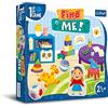 Trefl - Find me, Primo gioco da tavolo - Gioco da tavolo per i più piccoli, trovare oggetti, gioco cooperativo per bambini, elementi di grandi dimensioni