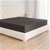 Amazon Basics Lenzuolo con angoli Matrimoniale, 200 x 200 x 30 cm, in 100% Microfibra con altezza da 30cm, Nero