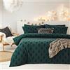 The Linen Yard Set di Copertura del Piumino di Alberi Tufted, Cotone, Pino Verde, Doppio