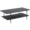 AC Design Furniture Augusta - Tavolino in legno, 40 x 115 x 60 cm, colore: Nero