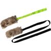 Dingo Waldemar Rutkowski Dingo Z30021 - Set di giocattoli per cani, in pelliccia sintetica, manico nero, manico lungo Bungee Mop Beisswurst cigolio, agility gioco con cane