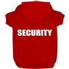 Izefia Felpe con Cappuccio per Cani con Stampa di Security Abbigliamento per Cani con Felpa Caldo Maglione Cappotto in Cotone per Cani di Piccola Taglia(Rosso, XS)