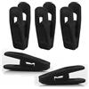 Otylzto Confezione da 30 Clip in Velluto Nero per Grucce - Clip in Plastica per Pantaloni, Forti per Grucce Sottili
