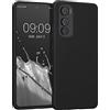 kwmobile Custodia Compatibile con Motorola Edge 30 Cover - Back Case per Smartphone in Silicone TPU - Protezione Gommata - nero matt