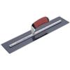 Marshalltown Frattazzo lisciante Marshalltown con manico curvo DuraSoft, in acciaio blu, molto adatto per pavimenti e calcestruzzo, dimensioni: 406x102 mm