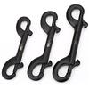 Tbest 90 mm 100 mm 115 mm Durevole Gancio Clip Doppia estremità Gancio per Immersione Snap in Acciaio Inossidabile Nero