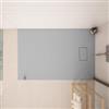 DEGHI Piatto doccia 120x90 cm ultraslim riducibile grigio effetto pietra - Rok