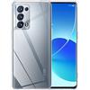 Captor Cover Trasparente per Oppo Reno 6 Pro, Custodia TPU in Silicone Flessibile Morbida e Sottile, Alta Qualità con Bordo Rialzato per Schermo e Protezione Fotocamera