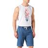 TOM TAILOR Denim Pantaloncini da Jogging in Jeans, Uomo, Blu (Used Mid Stone Blue Denim 10119), L