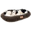 Ferplast Cuscino Cane e Gatto RELAX MICROFLEECE, Cuccia in Caldo e Soffice Micropile per Taglia Grande, Lettino per Cani Lavabile, 85 x 55 x 12 cm. Marrone