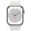 Apple Smartwatch Apple Watch Series 8 GPS 45mm Cassa in alluminio Argento con cinturino sportivo Bianco [MP6N3TY/A]