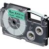 Casio EZ Label Printer XR-6gn1 nastro autoadesivo 6 mm x 8,0 m NERO SU Verde