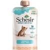 Schesir - Cibo umido per gatti cuccioli al gusto Tonnetto in crema - per gattini dai 0 ai 6 mesi - 20 buste con tappo da 150g (3kg totale)