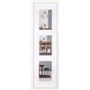 walther design bianco 3X 13x18 cm galleria con passe-partout, cornice in legno Fiorito EF338VW