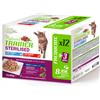 NovaFood Trainer Natural Trainer Sterilised Cat Bocconcini Multipack 12 bustine 85 gr (6 Manzo + 6 Tonno) Umido Gatti