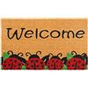 AMARU DOOR MATS Zerbino Coccinelle Fibra di Cocco - 70x40cm Zerbino Ingresso Casa con Superficie Antiscivolo in PVC e Fibra Cocco - Per Corridoi, Porte Esterne - Accessori per la Casa - Design Minimalista Originale