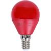 Aigostar Lampadina Led E14 G45 a sfera 4W Rossa Aigostar