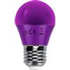 Aigostar Lampadina Led E27 G45 a sfera 4W Viola Aigostar