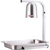 Scaldafritti scaldavivande elettrico 1 vasca GN 1/2 con lampada infrarossi 275