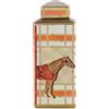 BACI MILANO Vaso Potiche 15x15x37 Cm Horses