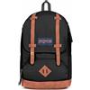 Jansport Cortlandt Zaino Nero Fibbie Cuoio