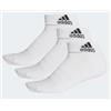 Adidas Cush Ank 3Pp Pacco 3 Calze Caviglia Imbottite Bianche