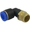 Generico Raccordo Innesto rapido pneumatico a L per tubo 8 mm filetto 1/4 - Conf.15 pezzi