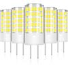 TZHILAN GY6.35 Lampadina LED 4W AC/DC Presa Bipin JC Tipo 12V G6.35/GY6.35 Mini Lampada Equivalente 40W per Soggiorno Lampada Paesaggio Illuminazione Luce diurna Non Dimmerabile Bianco 6000K, Confezione da 5