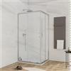 DEGHI Box doccia 80x100 cm doppio scorrevole vetro temperato 6mm trasparente 185h - Young