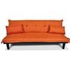 SAMIRA Divano letto clic clac, divanetto Russell arancio